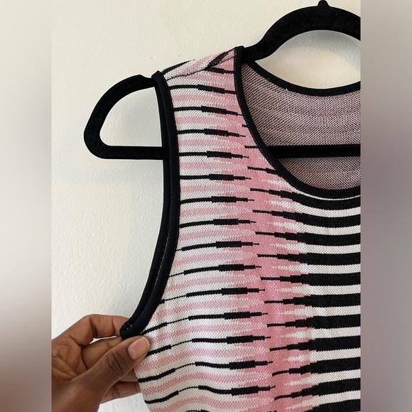 REVOLVE RONNY KOBO 100% Silk Thick Knit Sleeveless Fit Flare Dress Size Small - Picture 4 of 10